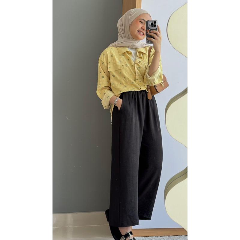 Jinny one set/one set wanita/blouse wanita/kemeja wanita