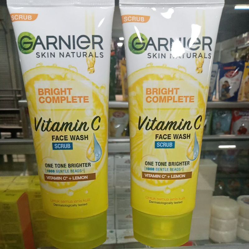 Sabun muka Garnier ( scrub 100ml ) GARNIER sabun muka 100 ml