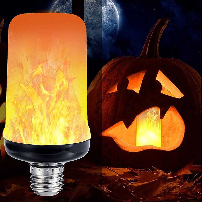 Lampu Bohlam LED Flickering Flame E27 Orange Light 3W Lampu Hias Desain Efek Api Port USB Komponen Berkualitas