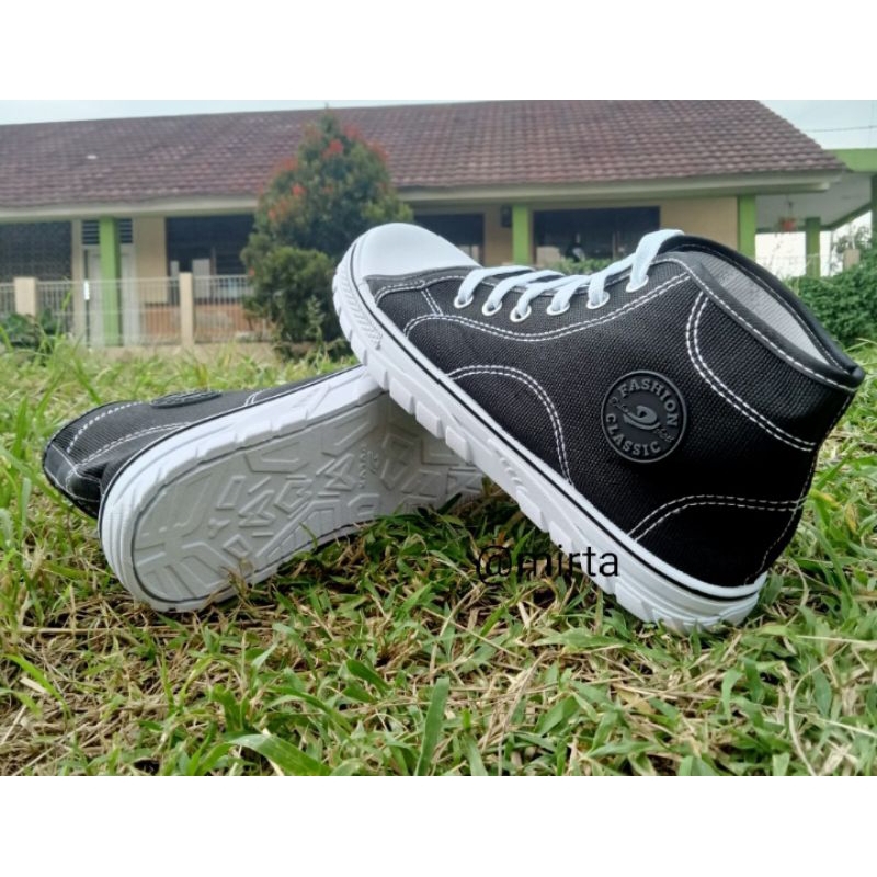 Sepatu Sekolah Dulux SD,SMP,SMA, bott tali hitam murah awet