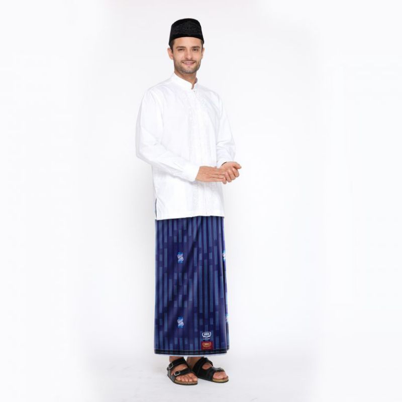 SARUNG BHS EXCELLENT GOLD MOTIF E52 SSU WARNA BIRU DONGKER ORIGINAL