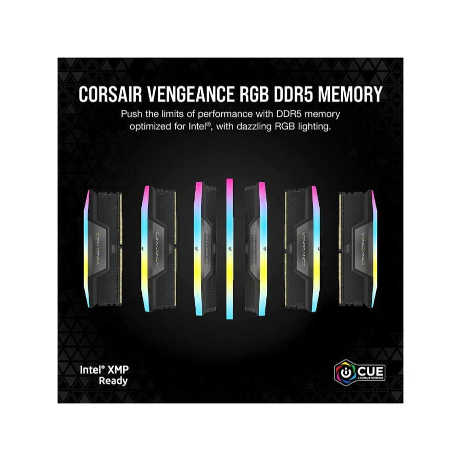 CORSAIR Vengeance RGB 32GB DDR5 6000 CMH32GX5M2E6000C36