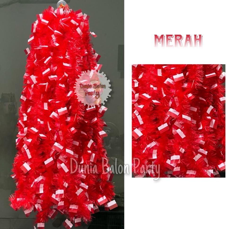 Slinger Bendera Merah Putih 1785 A 7cm/2m / Hiasan 17 Agustus