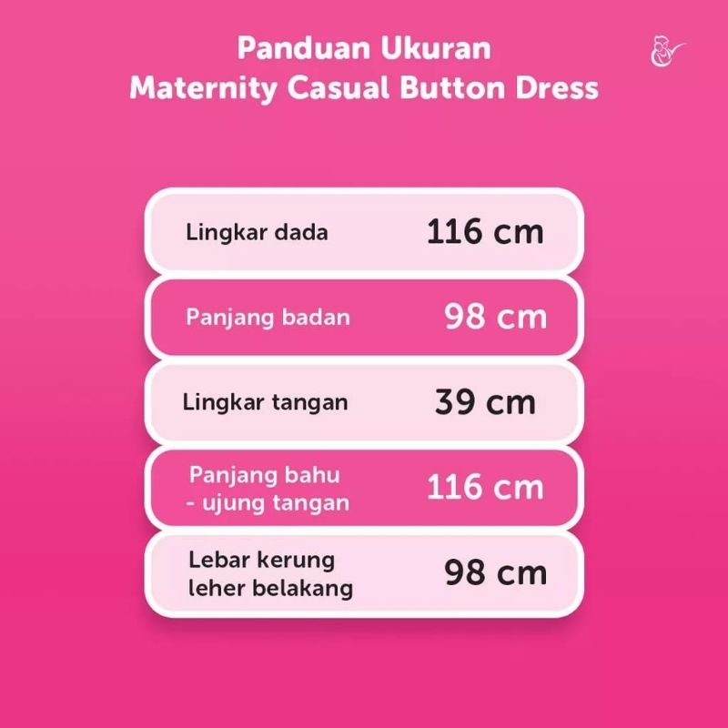 MATERNITY CASSUAL BUTTON DRESS MAMA'S CHOICE- BAJU/ DRESS HAMIL KEKINIAN