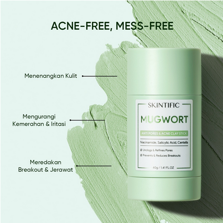 SKINTIFIC Mugwort Acne Clay Stick 40g