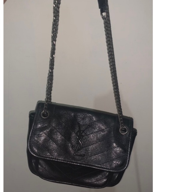 YSL NIKI BABY QUILTED LEATHER BAG YVES SAINT LAURENT YESLONG MINI MIRROR PRELOVED