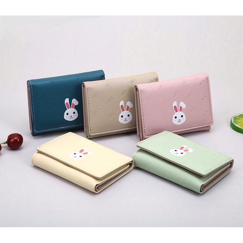 DW-23 Dompet lipat Wanita Mini Kelinci Embos