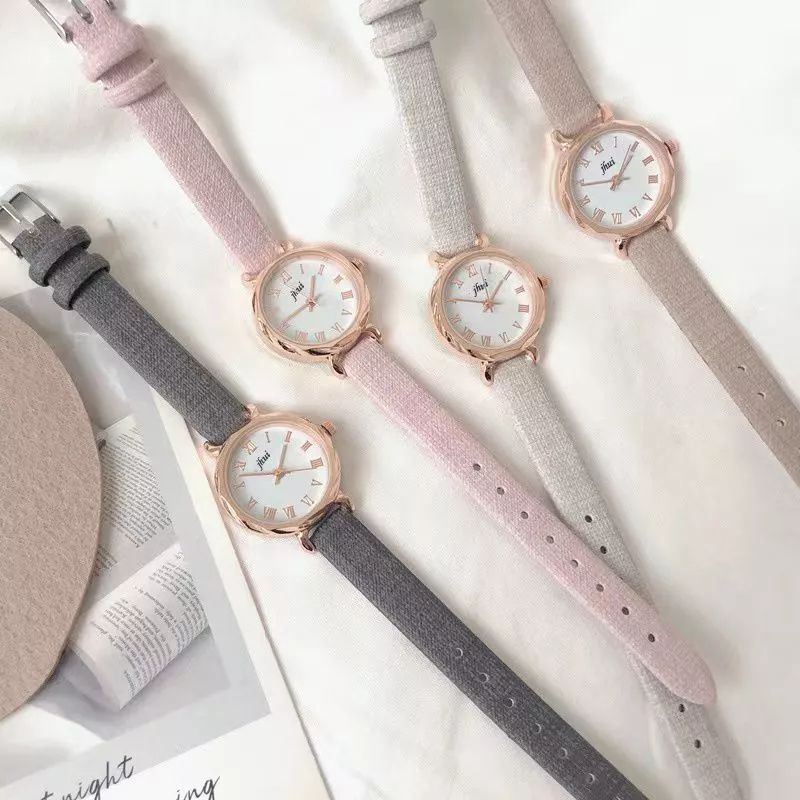 Jam Tangan Wanita Jhui Kecil Analog Romawi Fashion Wanita