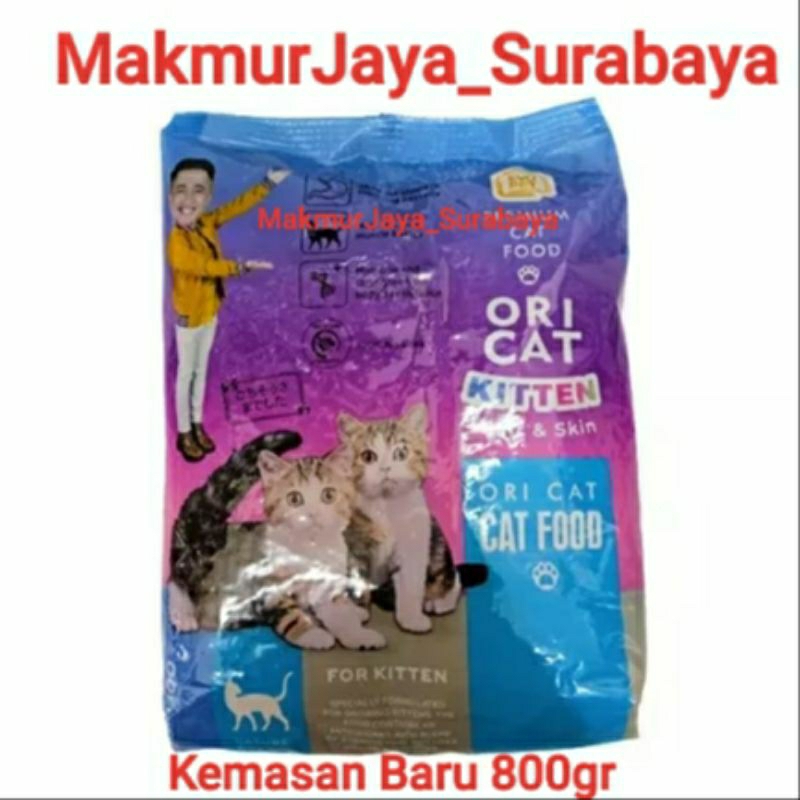 Makanan kucing Ori Cat Kitten Hair &amp; Skin 800 gr - freshpack