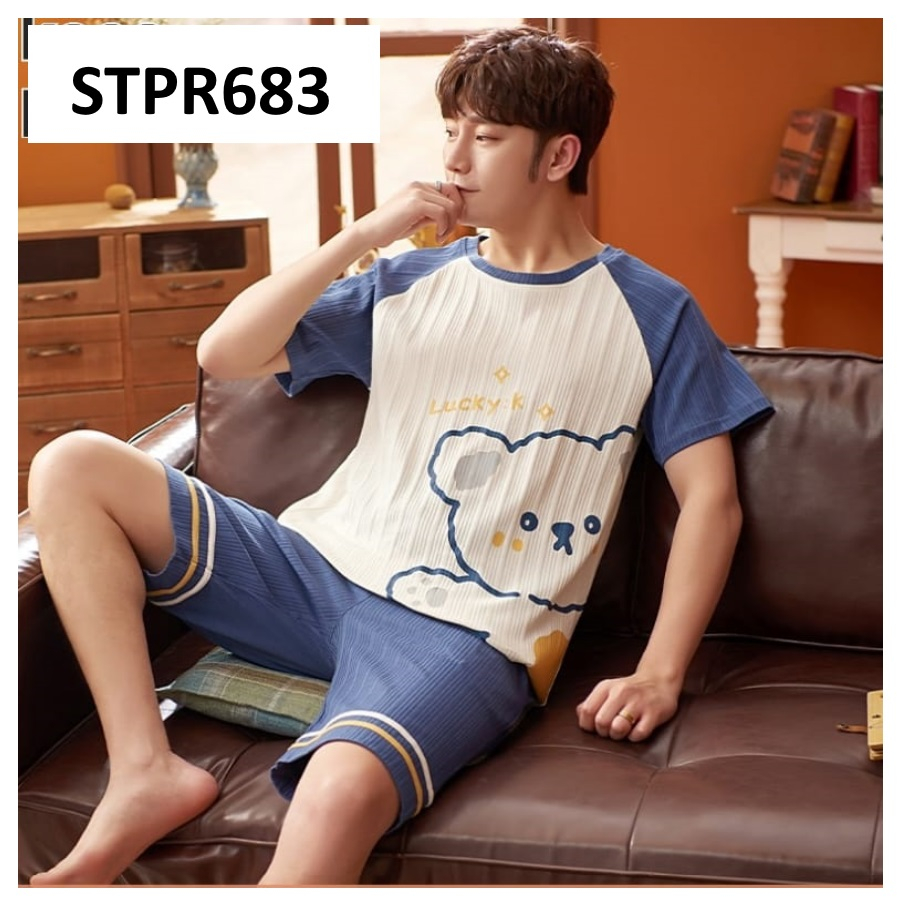 Baju Tidur Pria Blue