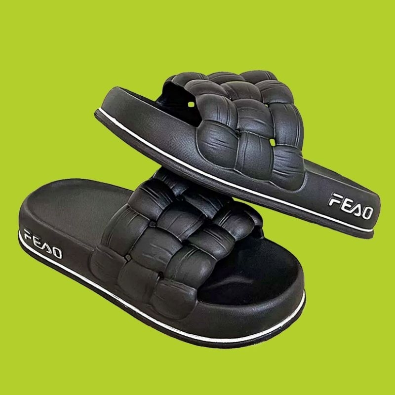 Sandal Karet Wanita Import Fead / Sandal Karet Tebal Korean Style