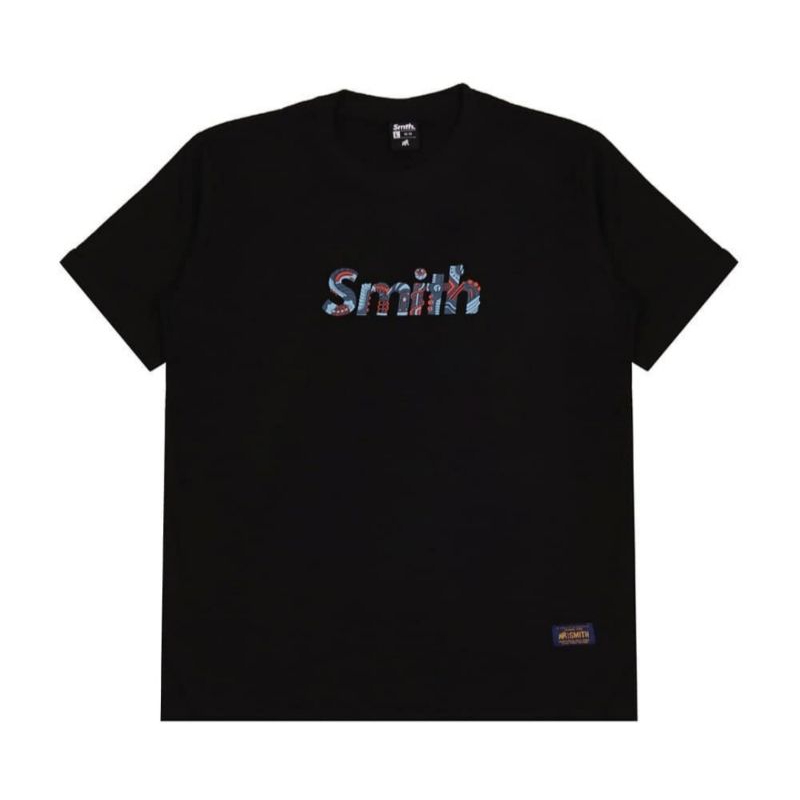 HOUSE OF SMITH TSHIRT DISTRO MECAFONT BLACK