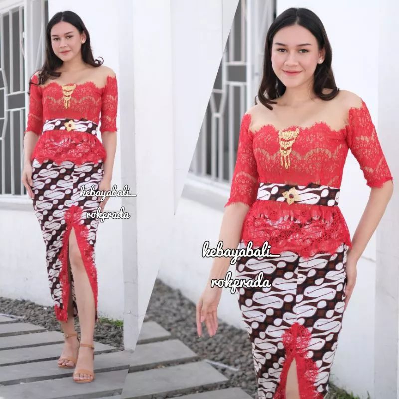 NEW ARRIVAL KEBAYA BALI KOMBINASI/BROKAT KUTUBARU MODERN/KEBAYA SABRINA