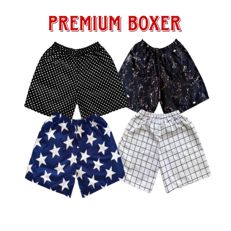 5 PCS BOXER PRIA WANITA/BOXER MOTIF/CELANA PENDEK BOXER/BOXER MURAH/BOXER GROSIR