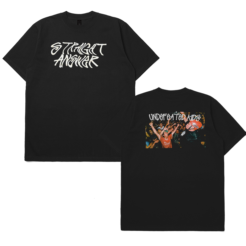 T-shirt Band Straight Answer Undefeated