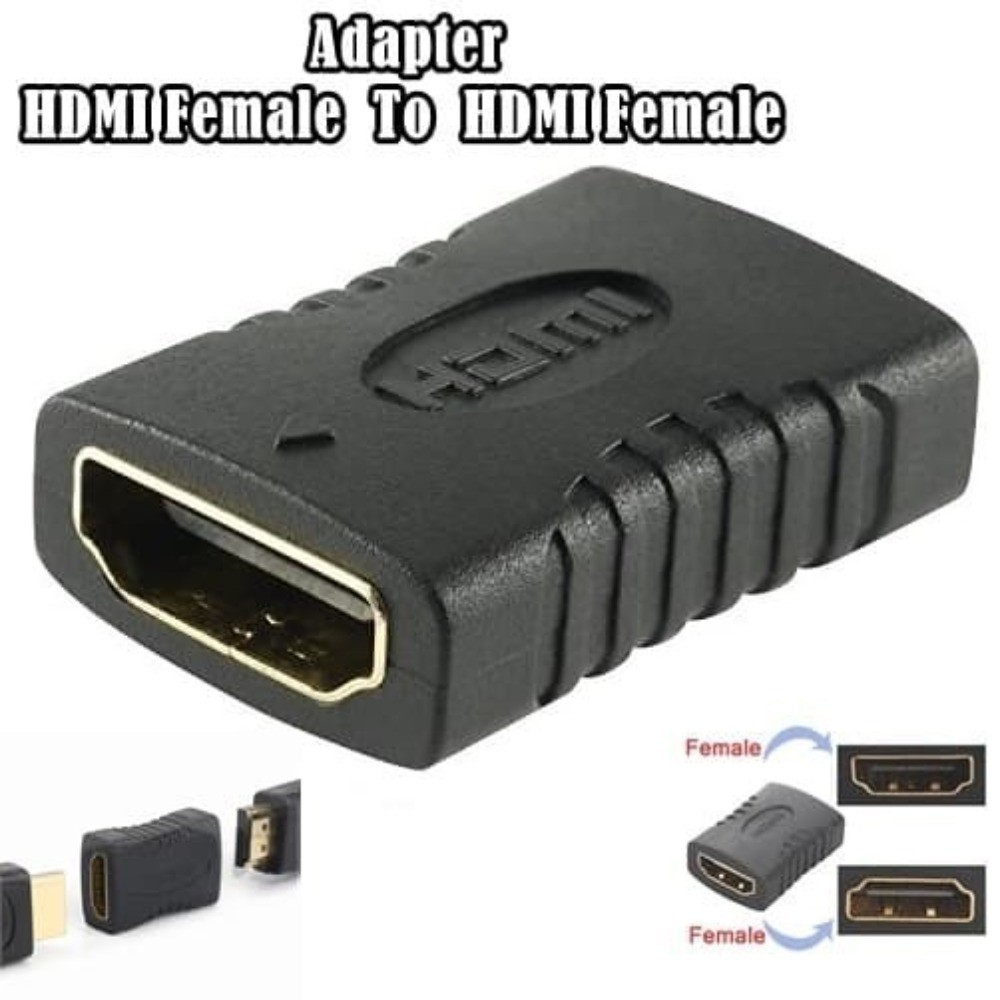ADAPTOR hdmi female to female Sambungan Hdmi Converter hdmi female Full HD