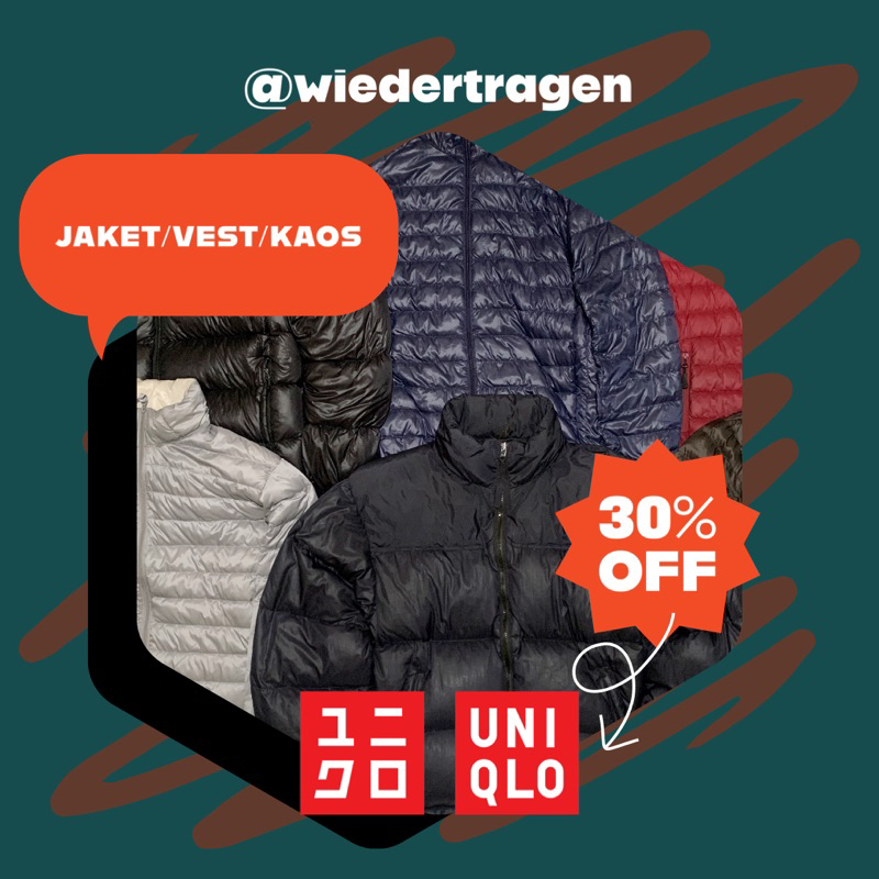 ‼️FULL UNIQLO‼️ Jaket Uniqlo | T-Shirt Uniqlo | Vest Uniqlo | Kaos Uniqlo | Outer Uniqlo | Jaket Uni