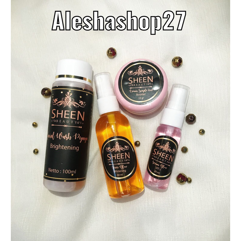 Sheen beauty skincare paket 2in1 toner cleanser tidak mengelupas