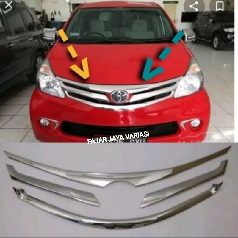 LIST GRILL AVANZA XENIA 2012 2014 COVER GRILL LIST GRILL AVANZA XENIA