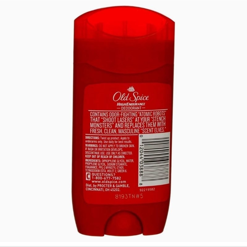Old Spice Aluminum Free Deodorant Original 85 Gr