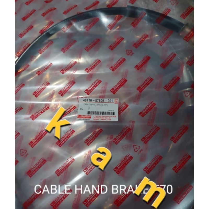 kabel rem tangan hand brake taft rocky f70