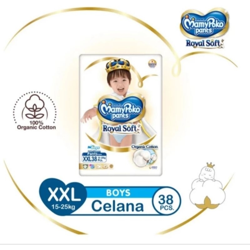 Mamypoko Royal Soft XXL38 Boy / Mamypoko Royal Soft XXL38 Girl / Popok Mamypoko Promo Murah Meriah R
