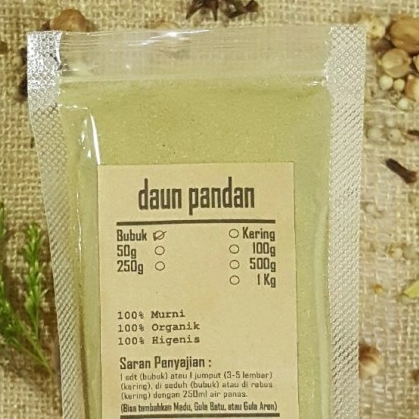 

BUBUK DAUN PANDAN /SAUKE TERBAIK - 250 GRAM