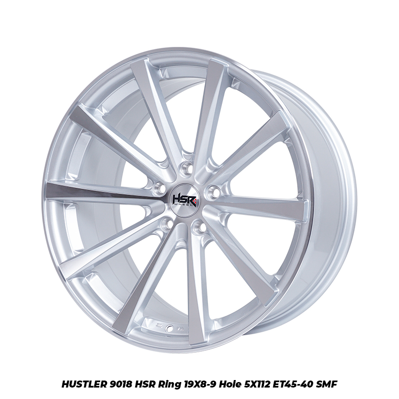 Velg Mobil HSR HUSTLER JD9018 Velg R19 Civic Turbo HRV Innova Rush Terios Silver