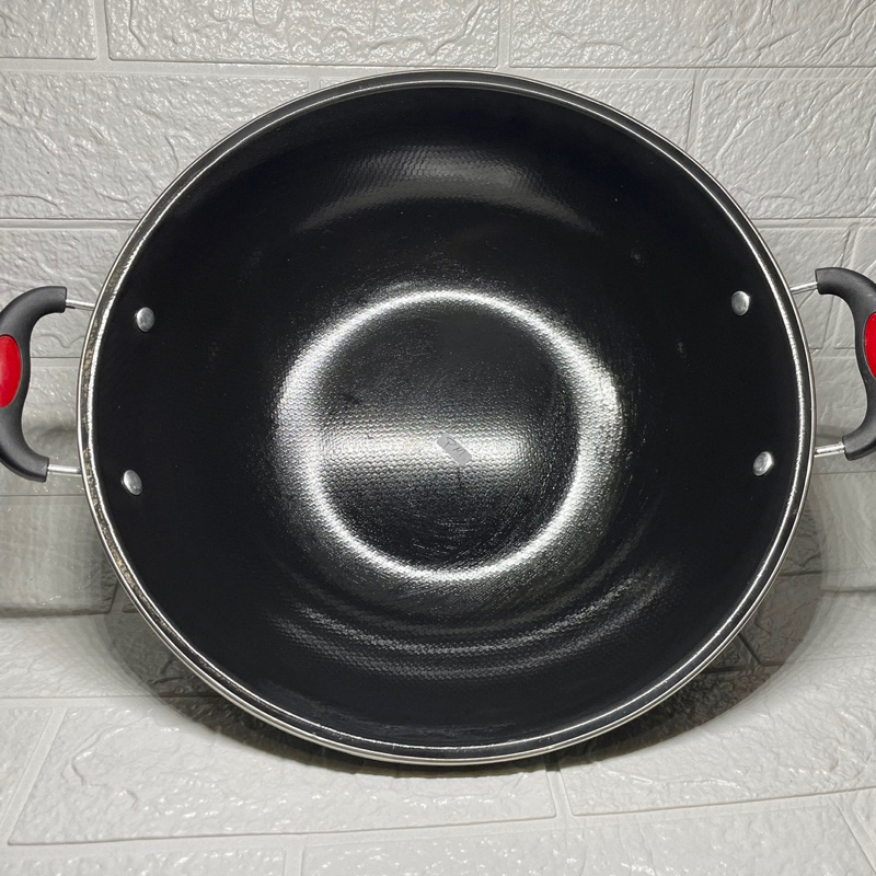 HST Wajan Enamel Kuali Enamel Wajan Penggorengan Anti Lengket - 32 CM