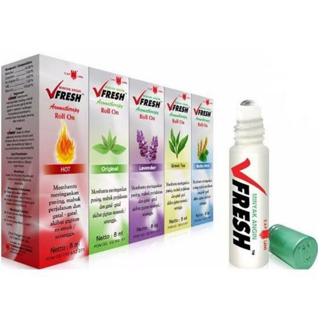 VFresh Minyak Angin Aromatherapy Roll On 8ml / Minyak Angin VFresh Aromatherapy Roll On 8ml