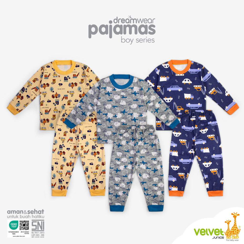 VELVET JUNIOR Pyjamas (Piyama) DreamWear Boy Series