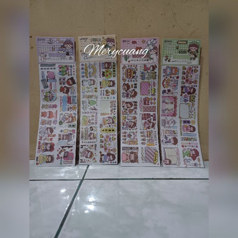 

Stiker Dekor Aesthetic / DIY Buku Jurnal Motif Panjang 1 Pcs