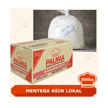 

MARGARIN PUTIH PALMIA / SHORTENING / ASIN LOKAL 500GR REPACK