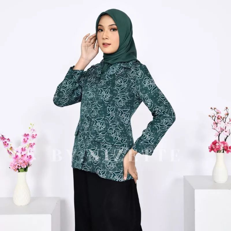 Baju atasan seragam PKK batik nasional full furing