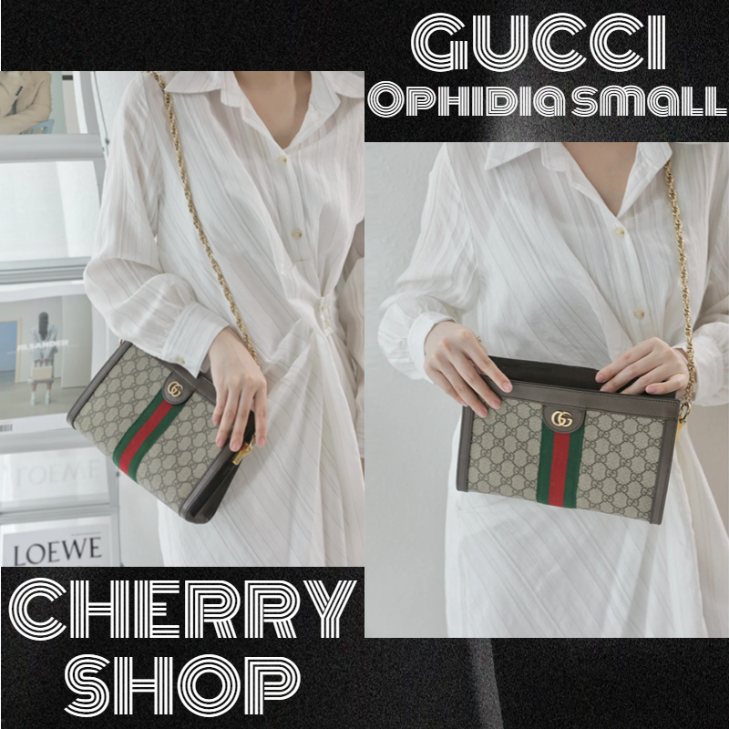 ✨100% authentic Gucci Ophidia GG Small Shoulder Bag Tas BahuTas Rantai Wanita 503877