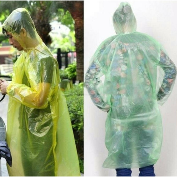 A481 JAS HUJAN SEKALI PAKAI plastik poncho rain coat pelastik plastic disposable emergency baju lengan darurat motor olahraga outdoor aksesoris olahraga aktivitas luar lapangan hiking camping