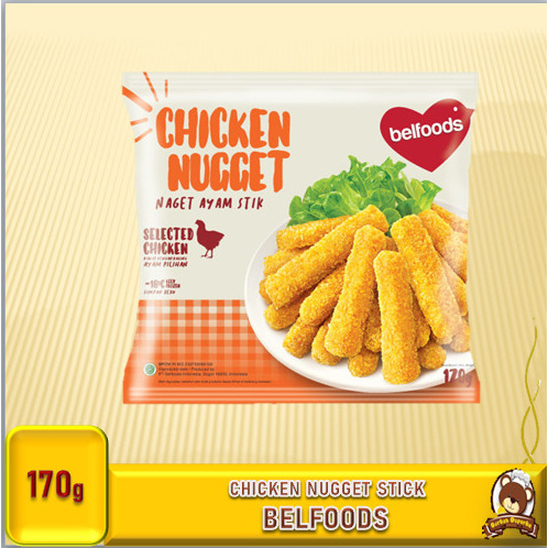 

Belfoods Naget Chicken Stick 170g Belfoods Distributor Frozen Food Bogor