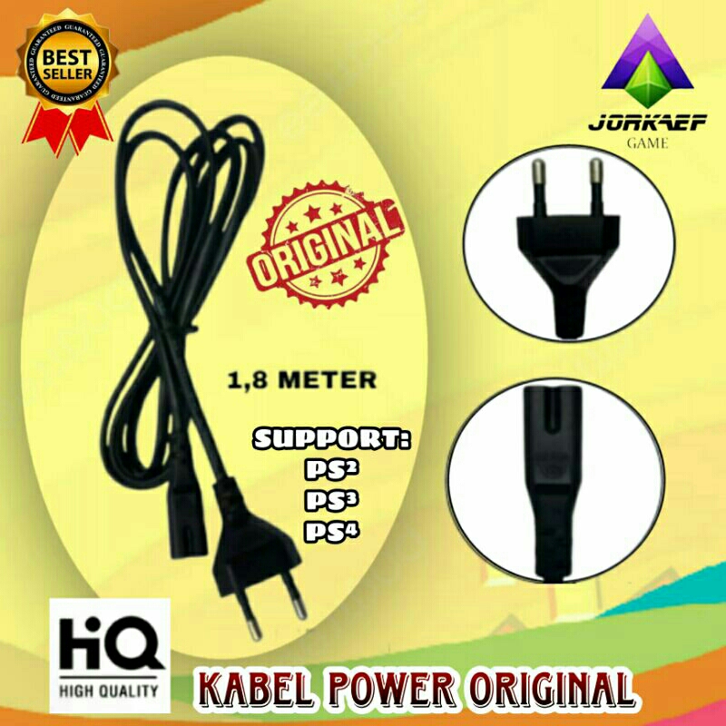 KABEL POWER PS2 PS3 PS4 ORIGINAL 1,8 METER