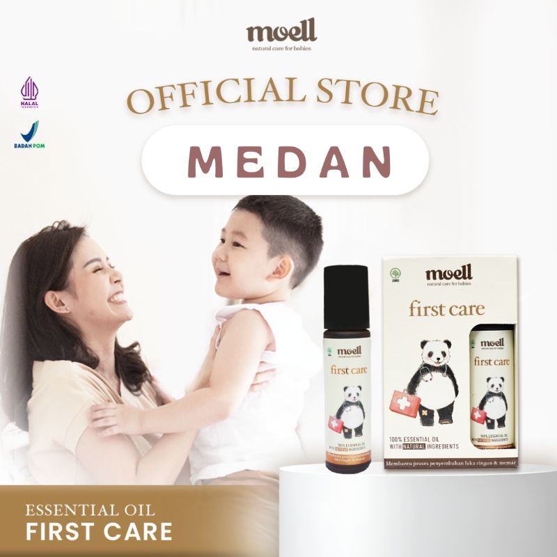 MOELL ESSENTIAL OIL FIRST CARE membantu meringankan luka memar dan bengkak pada anak