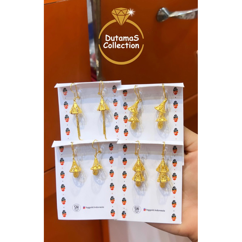 Anting Dewasa Berat 1-3gram an Emas Asli Kadar 375% (8K)