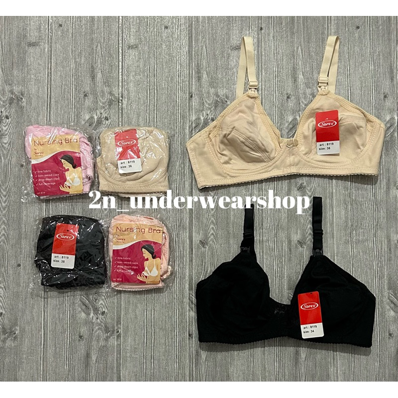 [1 helai] Bh Ibu Menyusui Sorex kait 2 katun premium