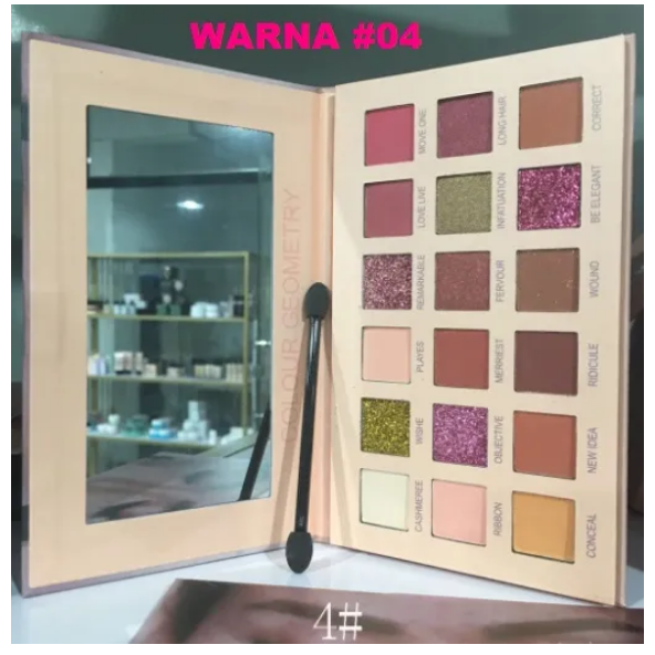 Lameila Lamailai Eyeshadow 18 warna premium LML5037