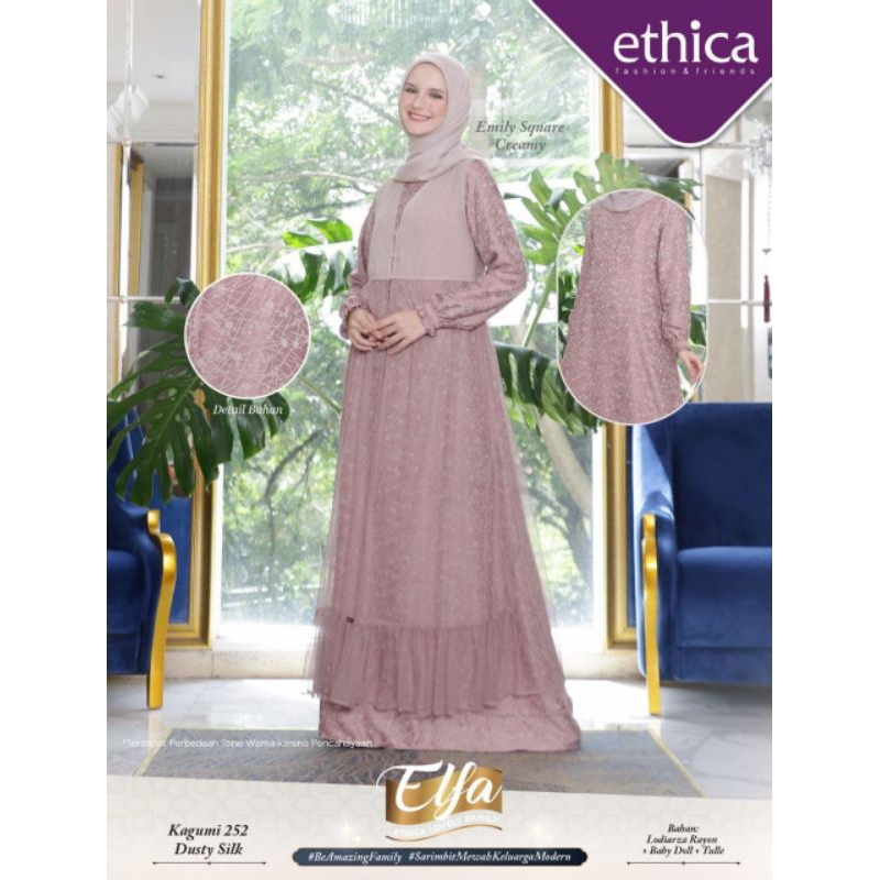 KAGUMI 252 DUSTY PINK / KAGUMI / GAMIS ETICHA / GAMIS DEWASA / GAMIS REMAJA / GAMIS PROMO / DISKON 3