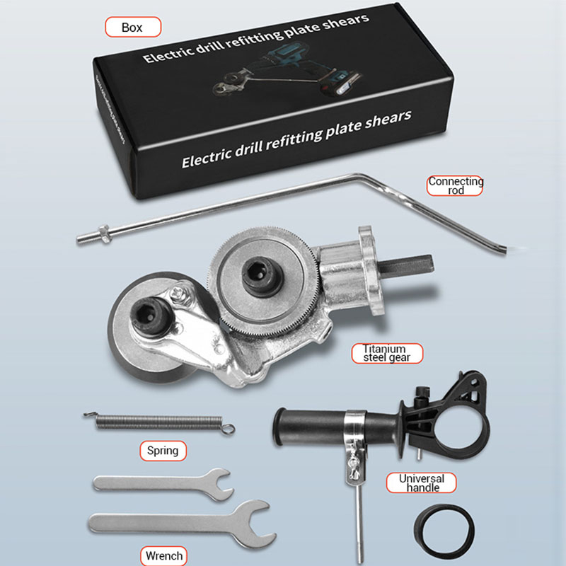 Alat Potong Plat Besi Drill Nibler Cutter 360 Derajat Pemotong Baja Metal Nibbler Cutter Saw Tool