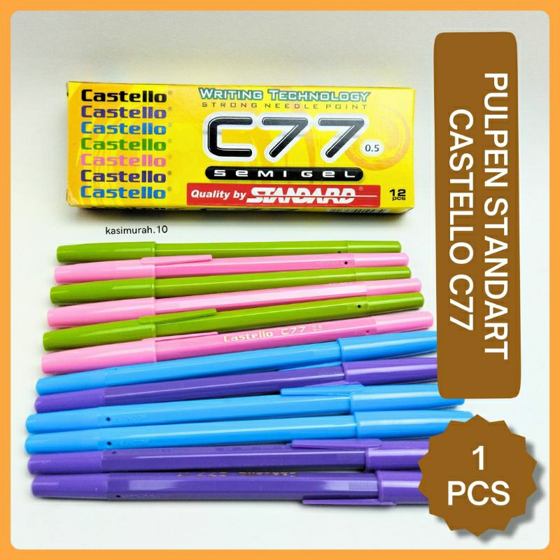 

(1 PCS) Pulpen Standart C77 / Pulpen Standart Tinta Hitam
