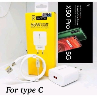 Charger Realme 7 pro 8 Pro Super Dart 65 watt Original 100% USB C Type C