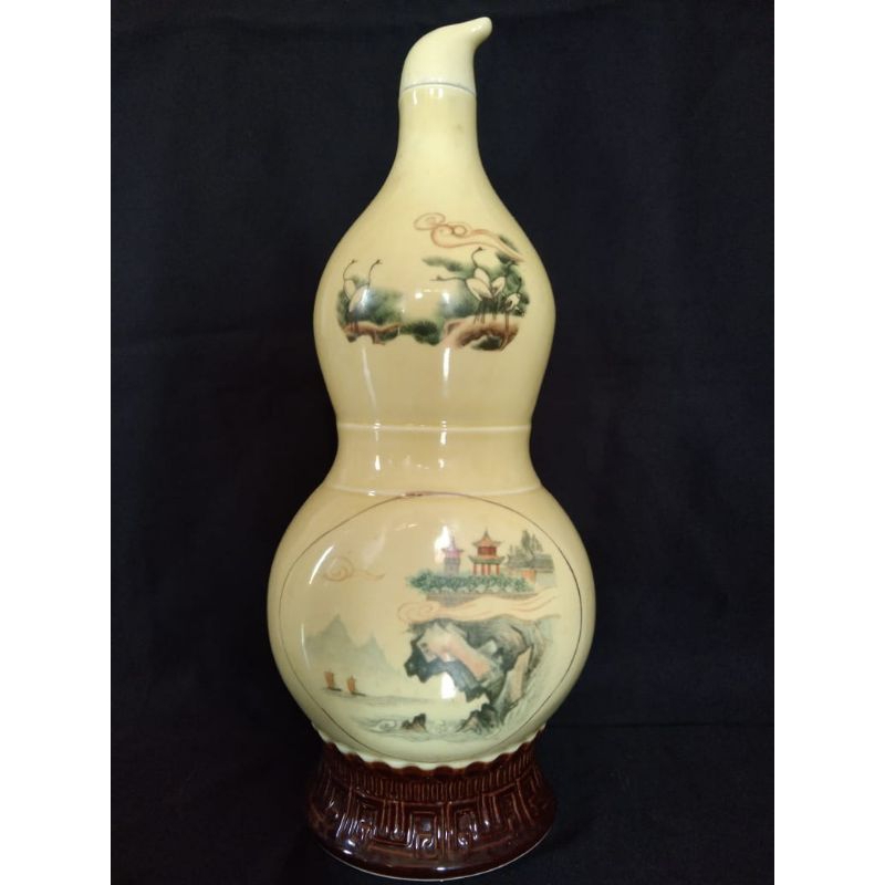 BOTOL KERAMIK BOTOL PAJANGAN SANPIEN JIU model LABU