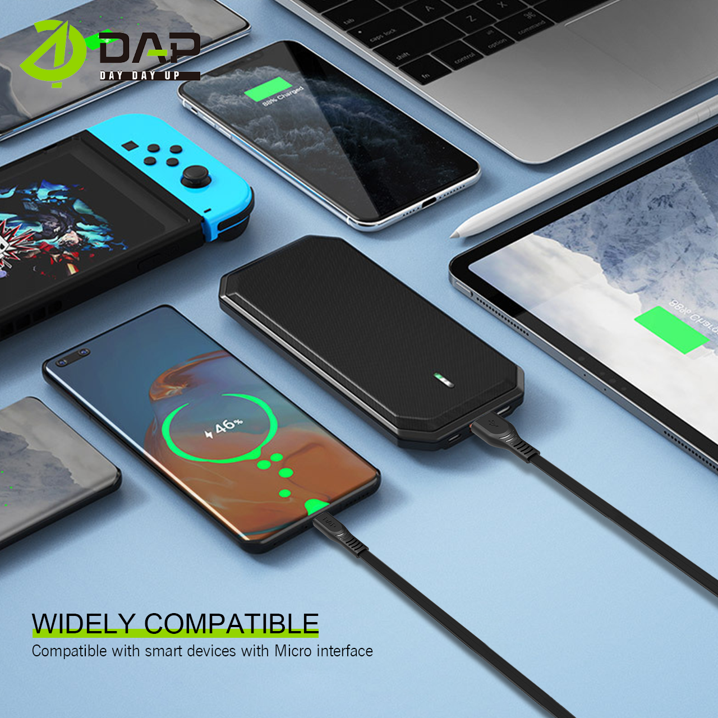 DAP Kabel Data Lightning 100cm Fast Charging 2.4A Garansi Resmi 1 Tahun D-CBL100