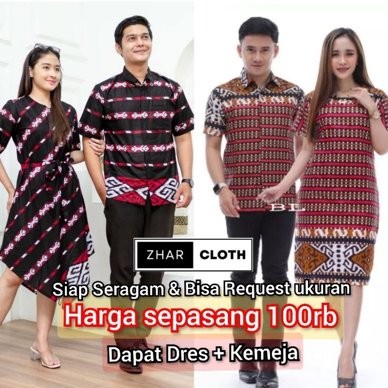 Baju Batik Couple / Dress Couple Pasangan Terkini