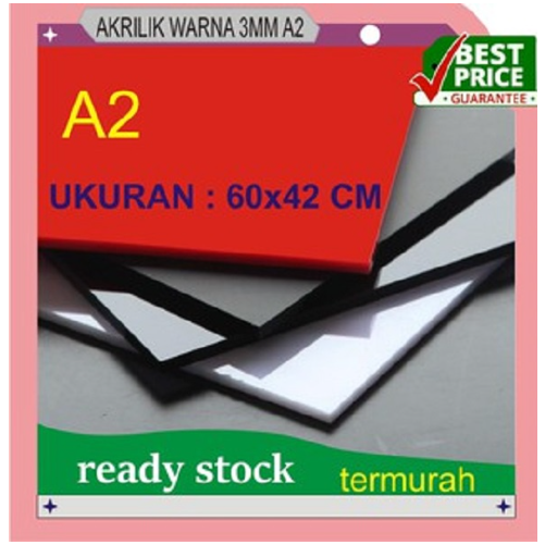 link custom khusus akrilik warna hitam solid 5mm 27x30cm